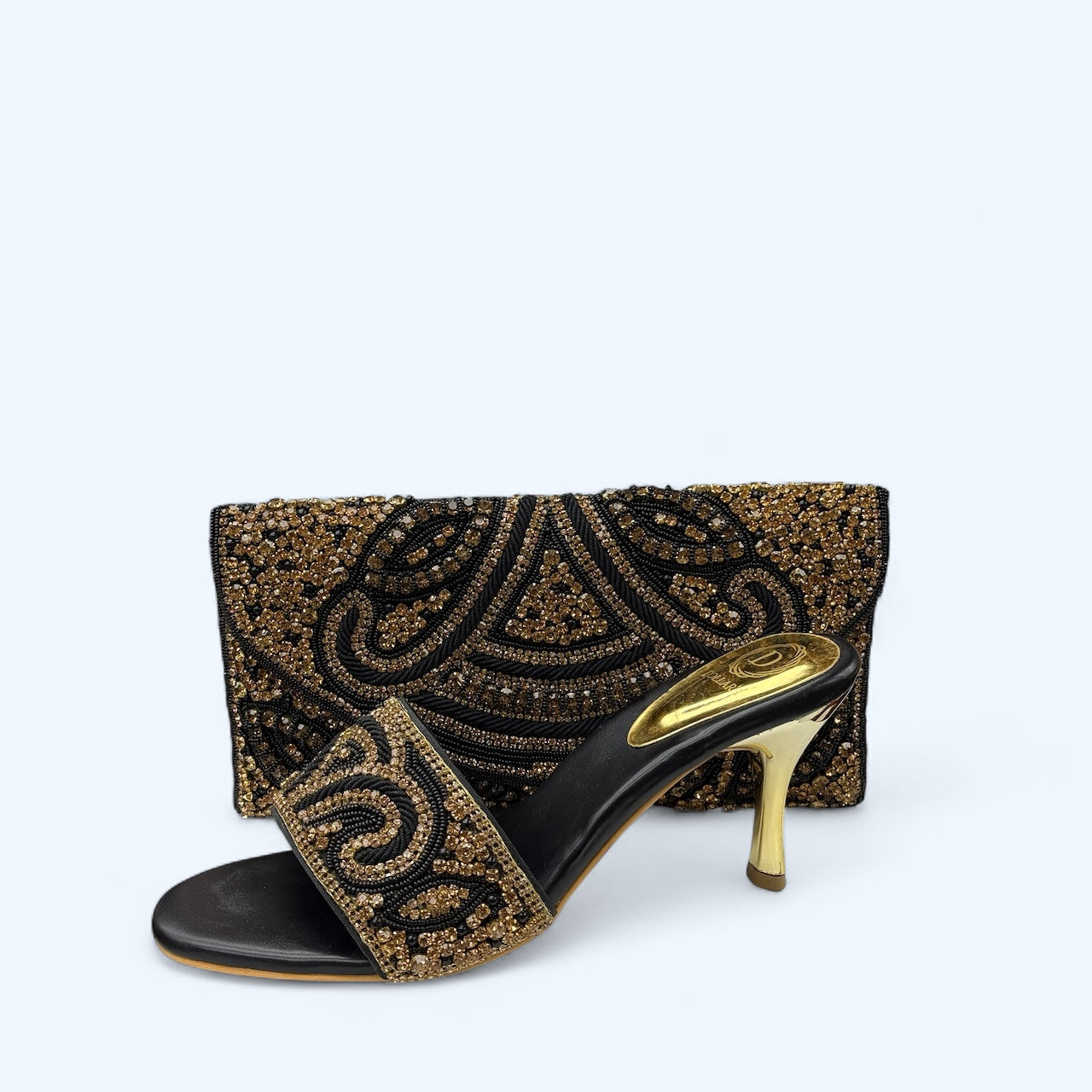 EMPRESS NOIR SHOE/CLUTCH SET SIZE 40