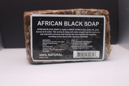 100% Natural African Black Soap