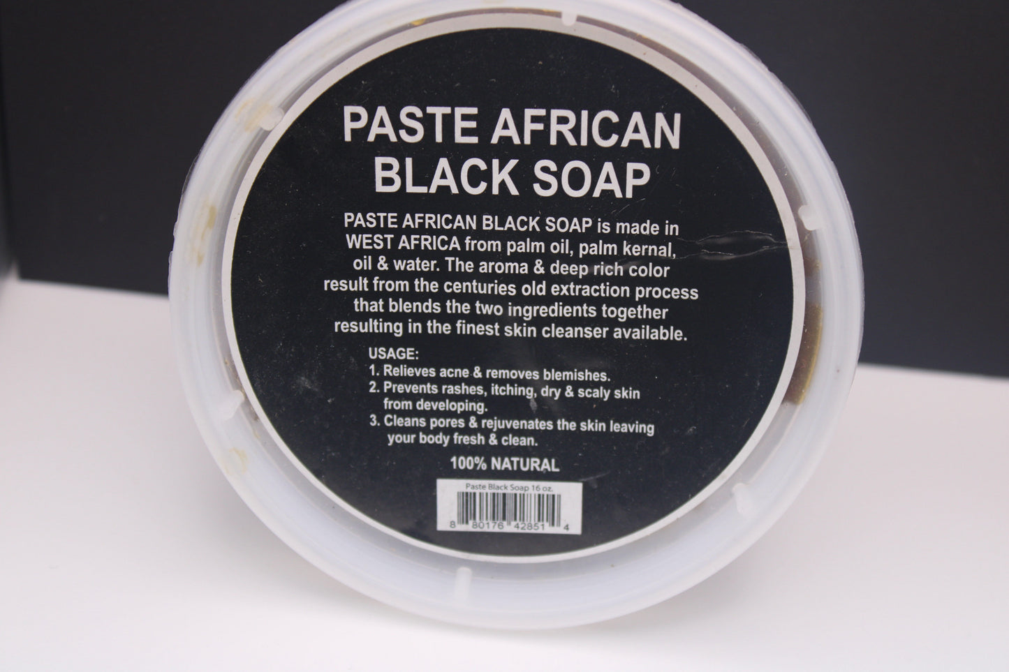 100% Natural African Black Soap