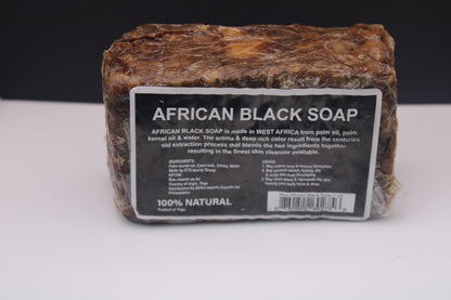 100% Natural African Black Soap