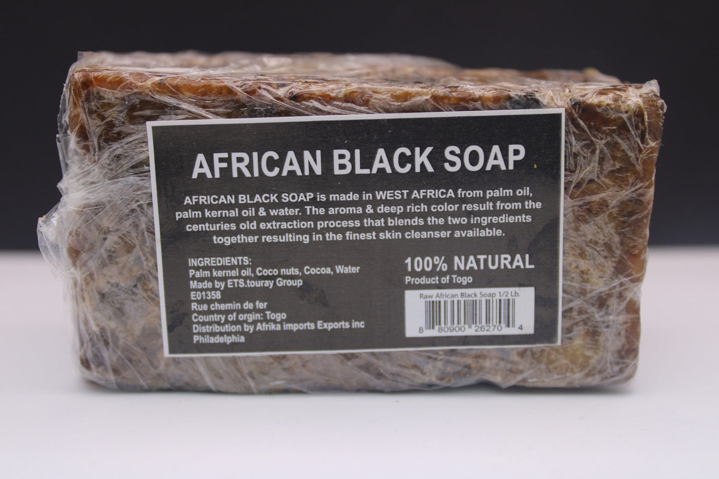 100% Natural African Black Soap