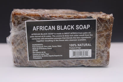 100% Natural African Black Soap